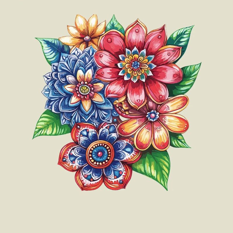 Farbexplosion Blütenbouquet