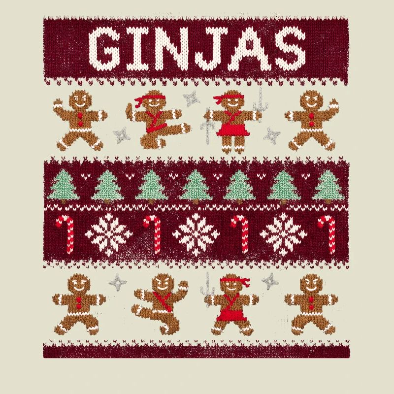 Ginjas Lebkuchen-Weihnachtspullover