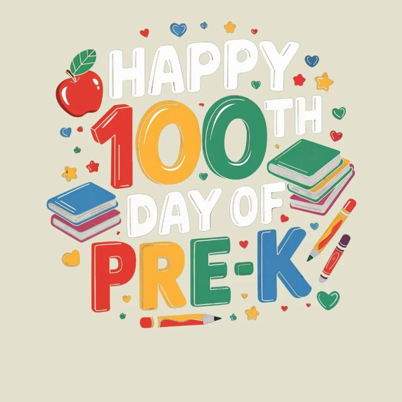 Fröhlicher 100. Tag Vorschule