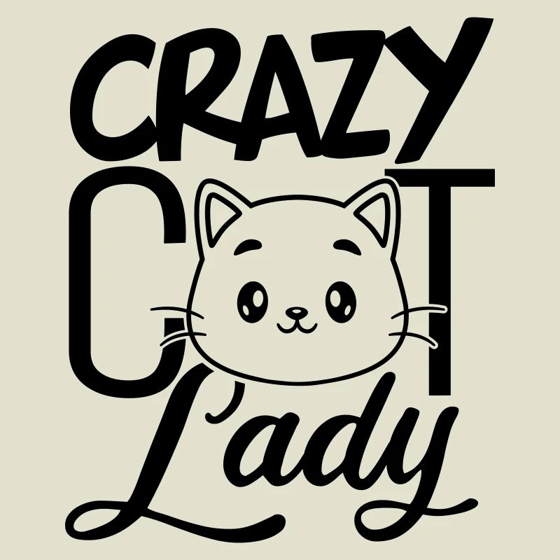 Fille folle de chat