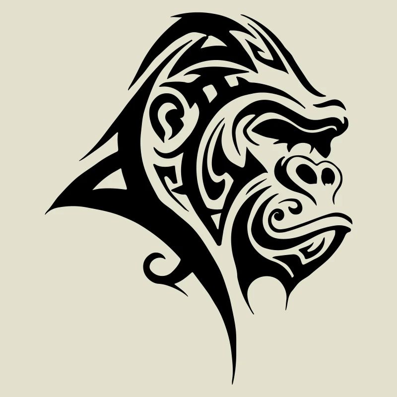 Gorilla Silverback Tribal