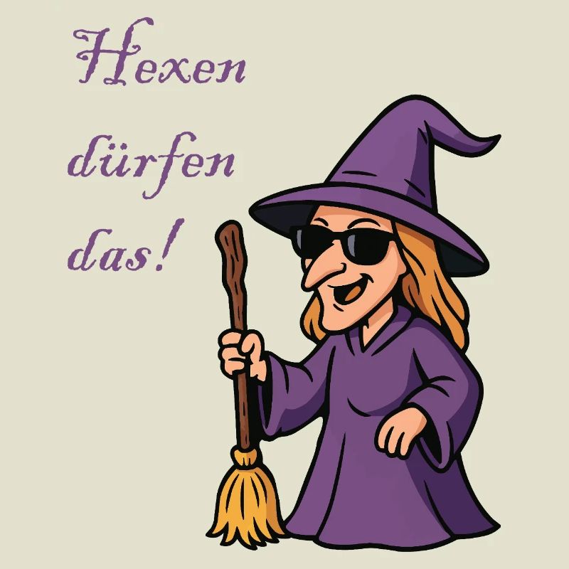 Sorcière violette avec style