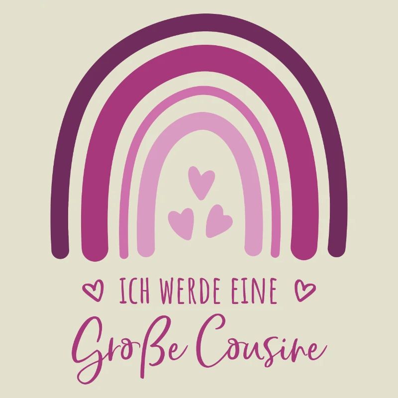 Ich werde eine große Cousine Boho Regenbogen