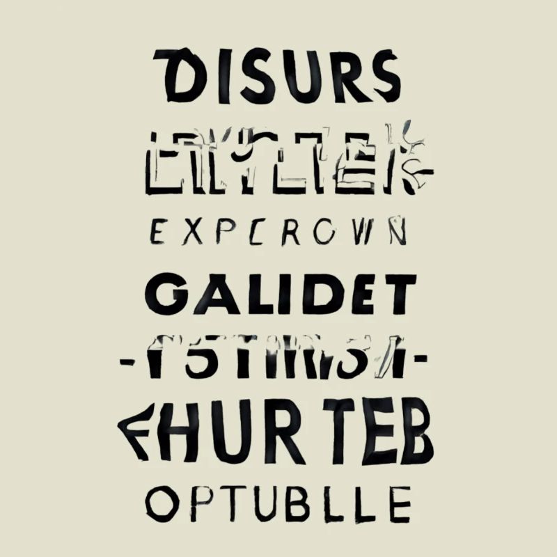 Glitch text cascade