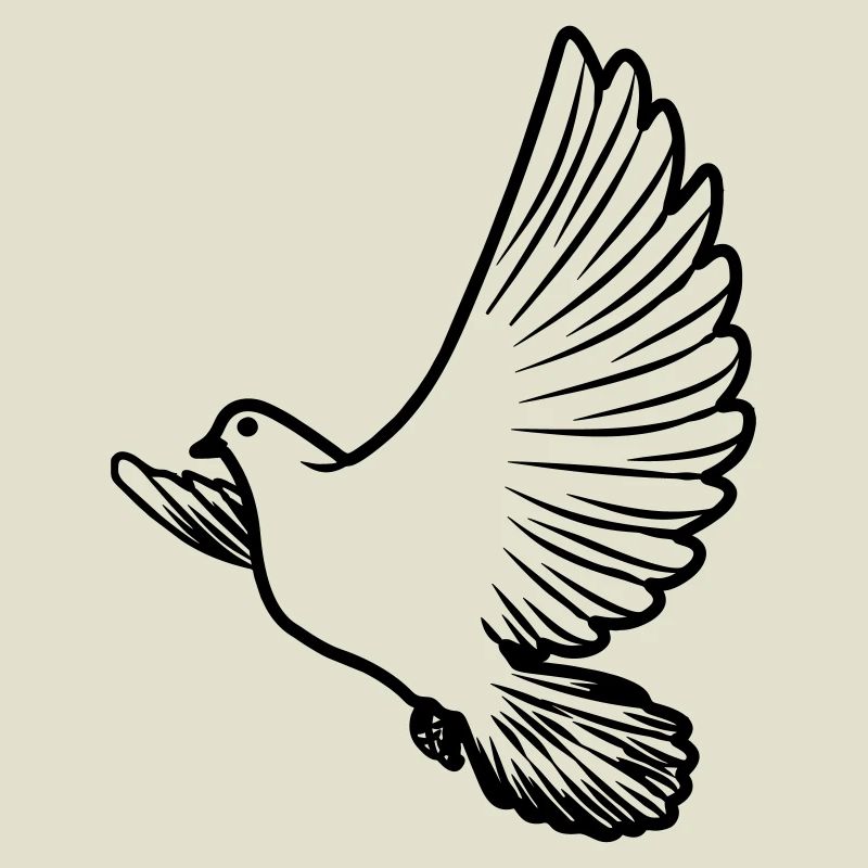 Transparent peace dove