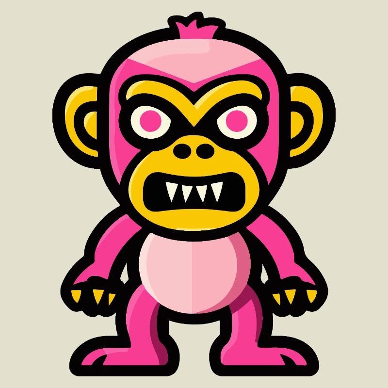 Monkey Halloween Comic Funny