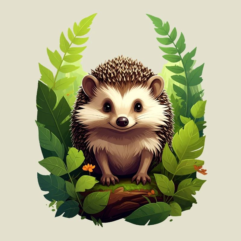 Hérisson dans la forêt