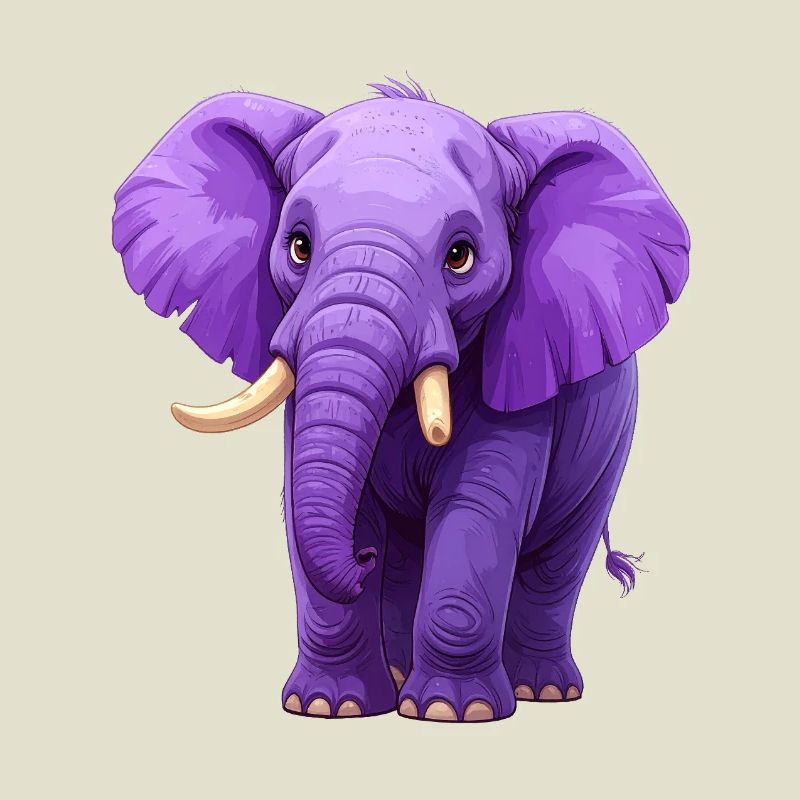 éléphant violet