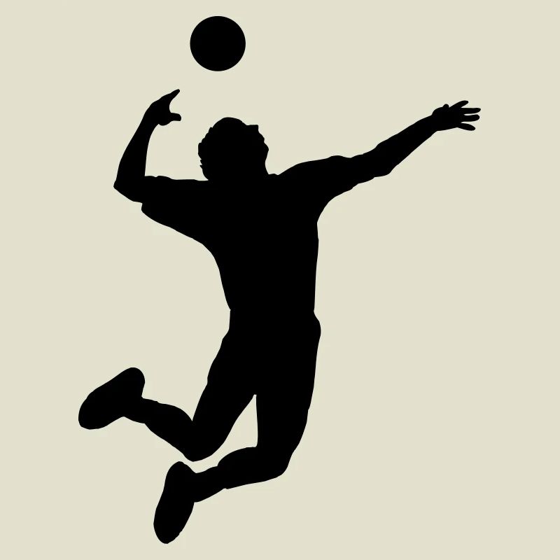 Volleyball gesprungen Schlag oder Service