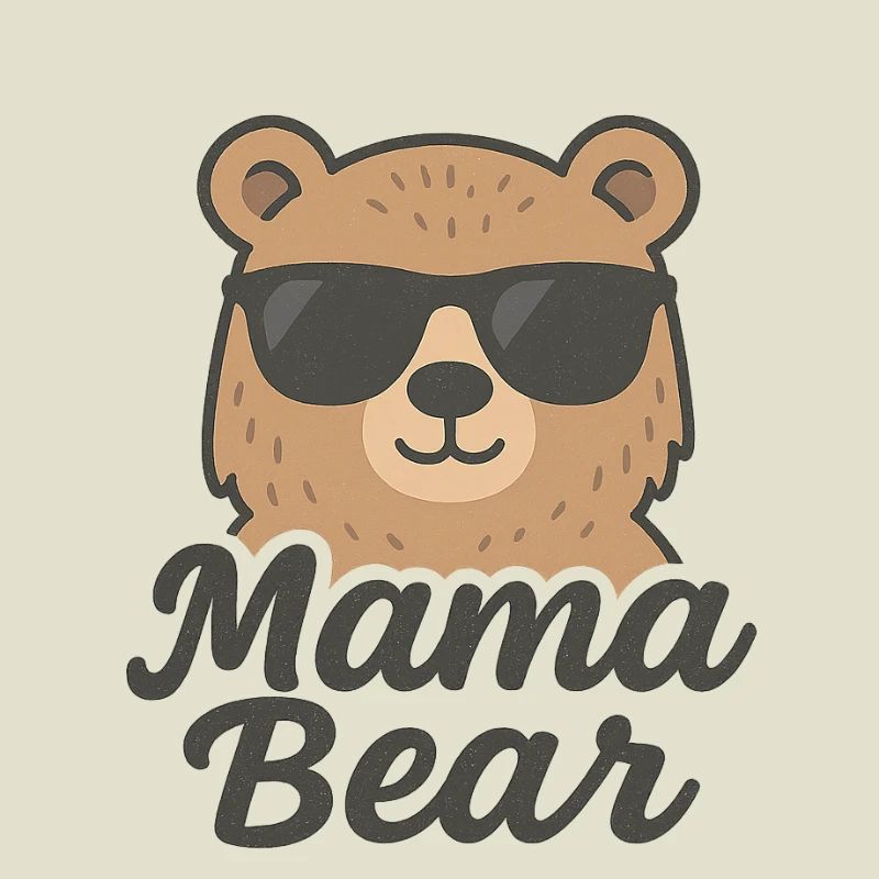 Mama Bär Dunkle Brille