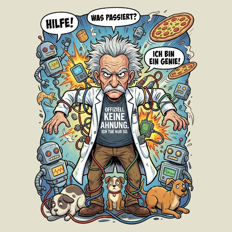 Genius in chaos: Einstein and robots