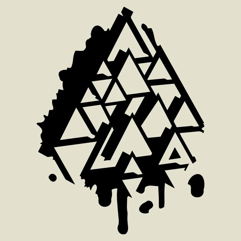 abstract Graffiti Triangle