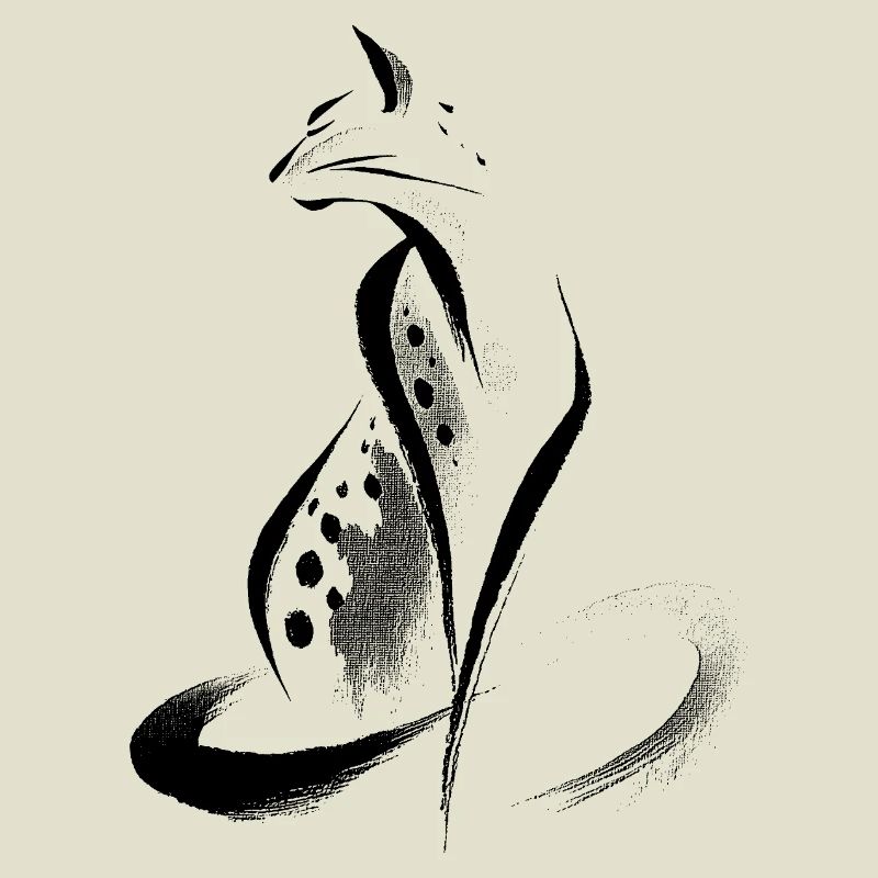 Guépard abstrait