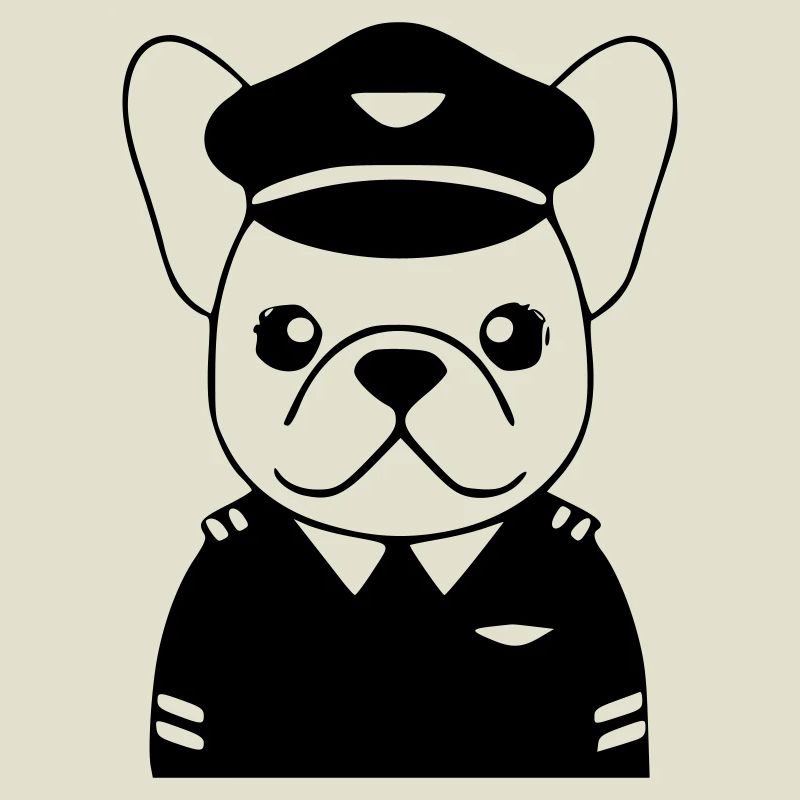Frenchie Pilot Uniform Black