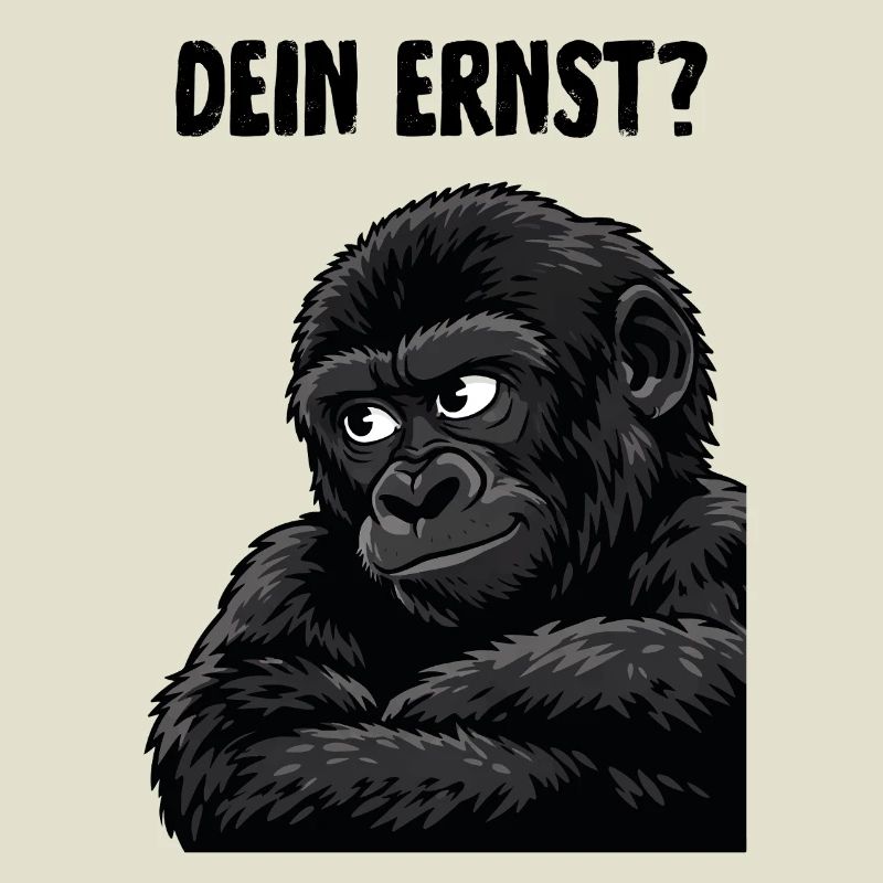 Affe mit skeptischem Blick - dein ernst?