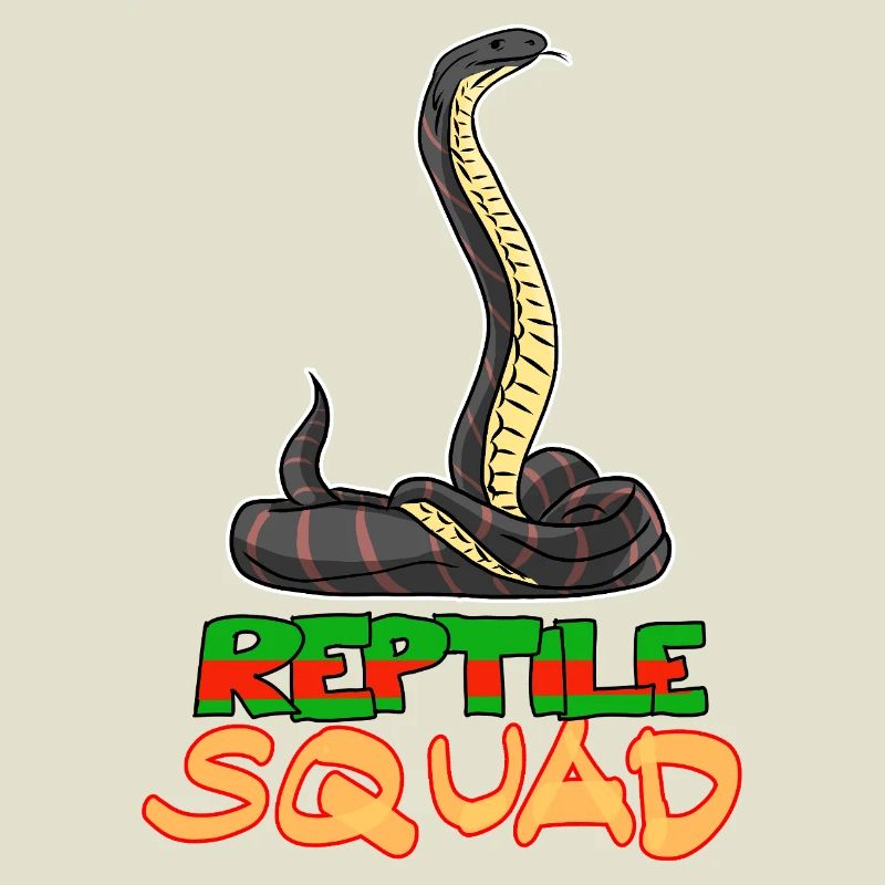 Graphique du serpent cool de l’escouade reptile
