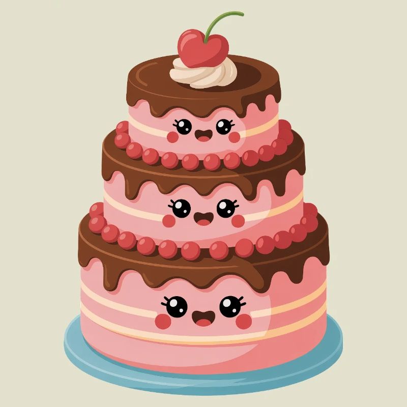 Cake Comic Cute