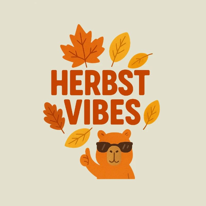 Fall Vibes | Cool Capybara in Autumn Mode