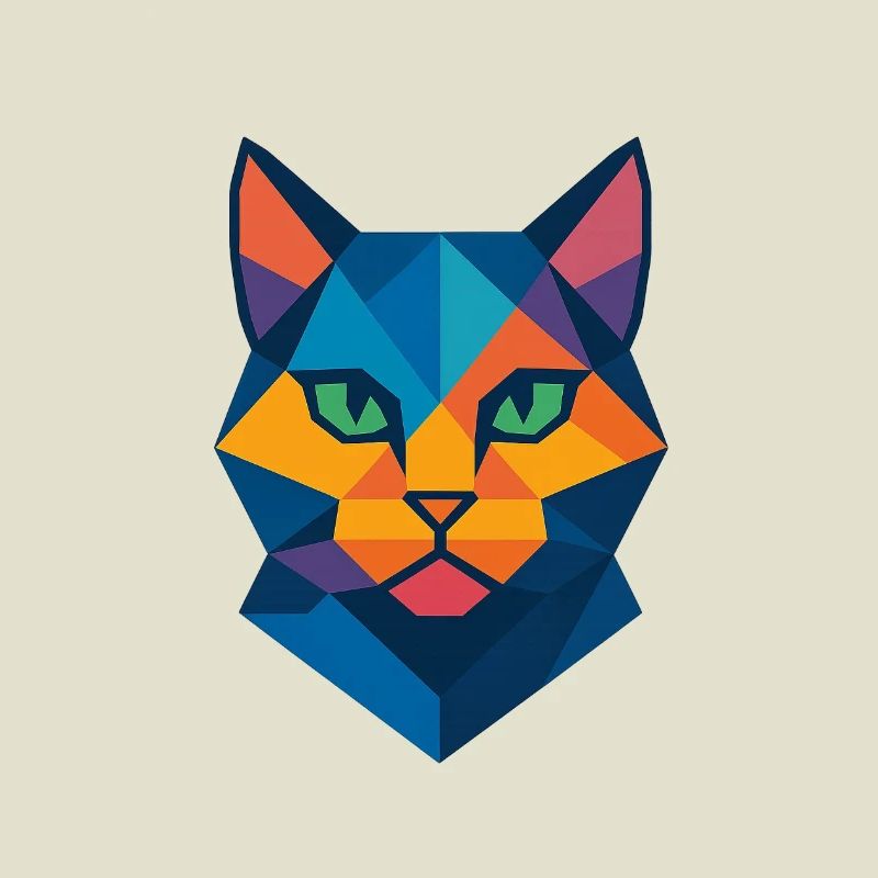 Chat | Tête de chat Impression / Impression / Design