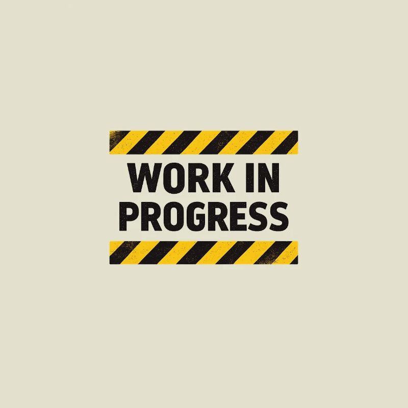 Progrès en cours – bande d’avertissement