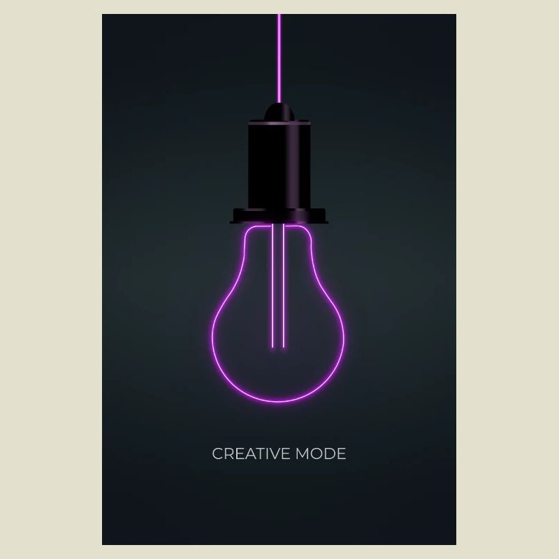 Affiche Créative de Mode Néon