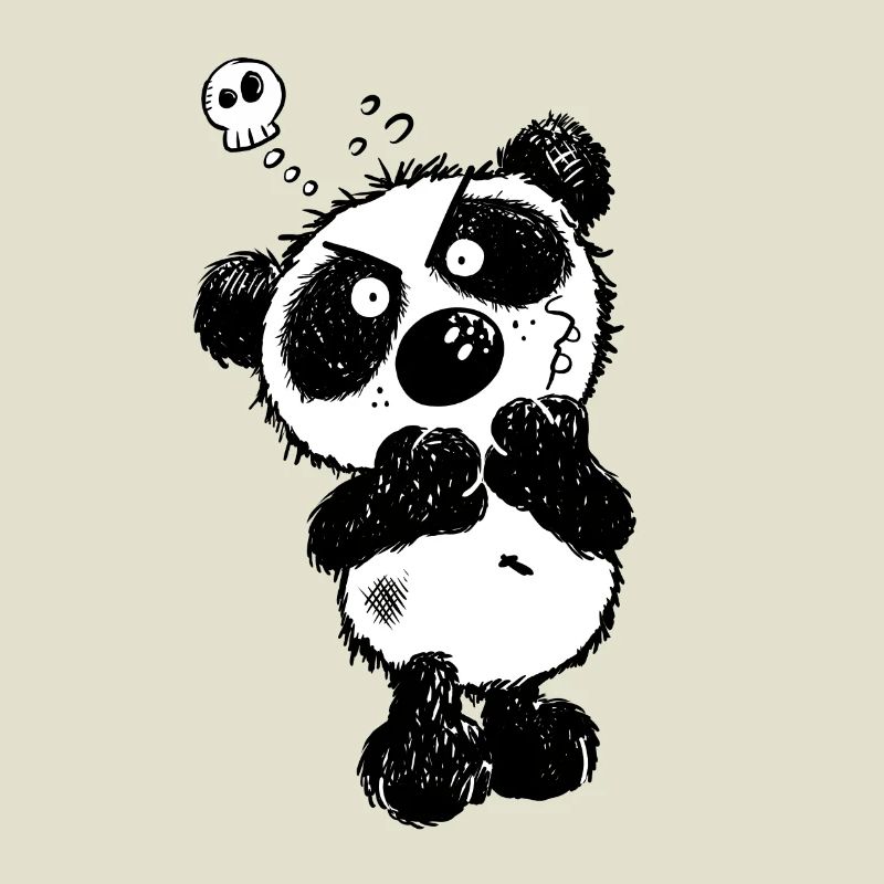 Grummeliger Panda