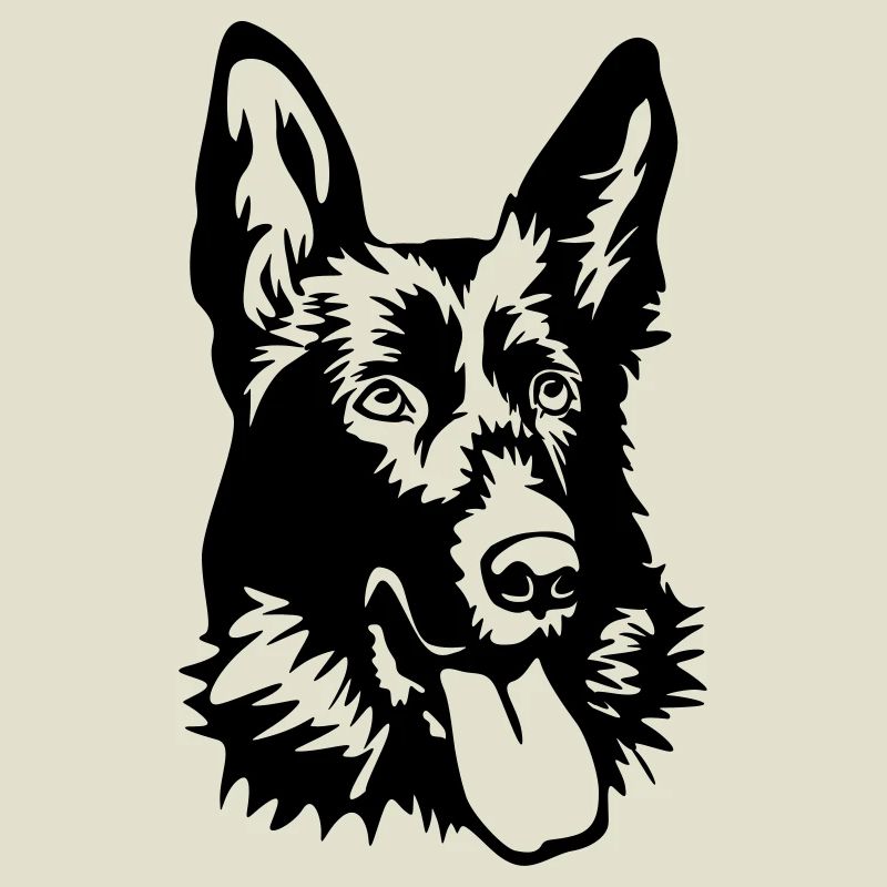 German shepherd head