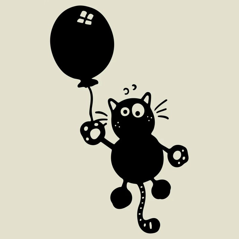 Cat with Balloon
