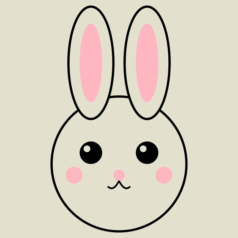 Conception de lapin abstrait coloré