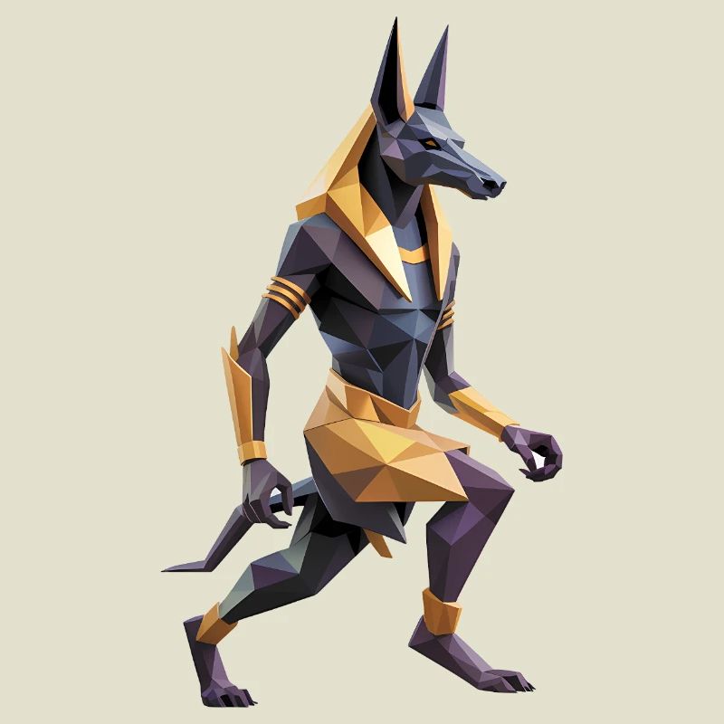 Anubis - Cool Low Poly Logo