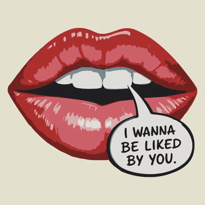 Bold Lip Pop Art: Be Liked