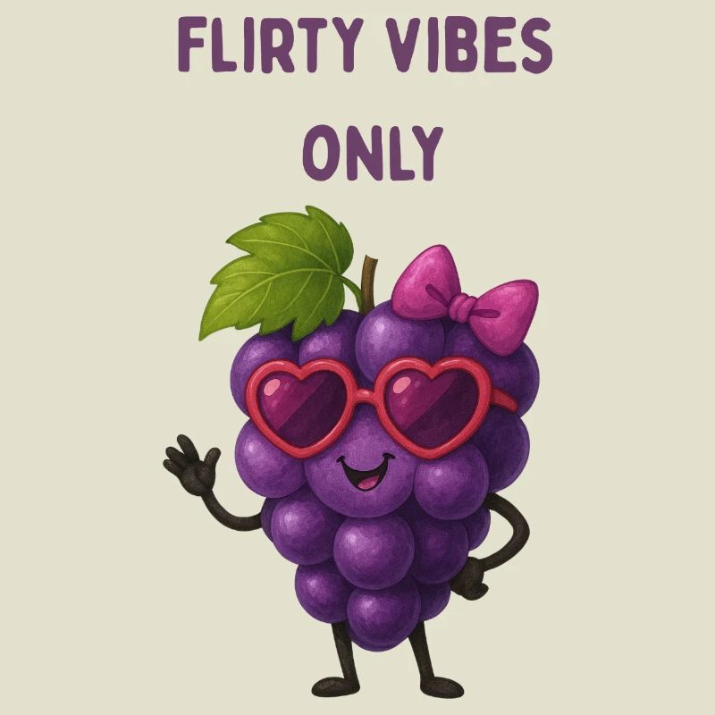 Flirting Grape Graphic