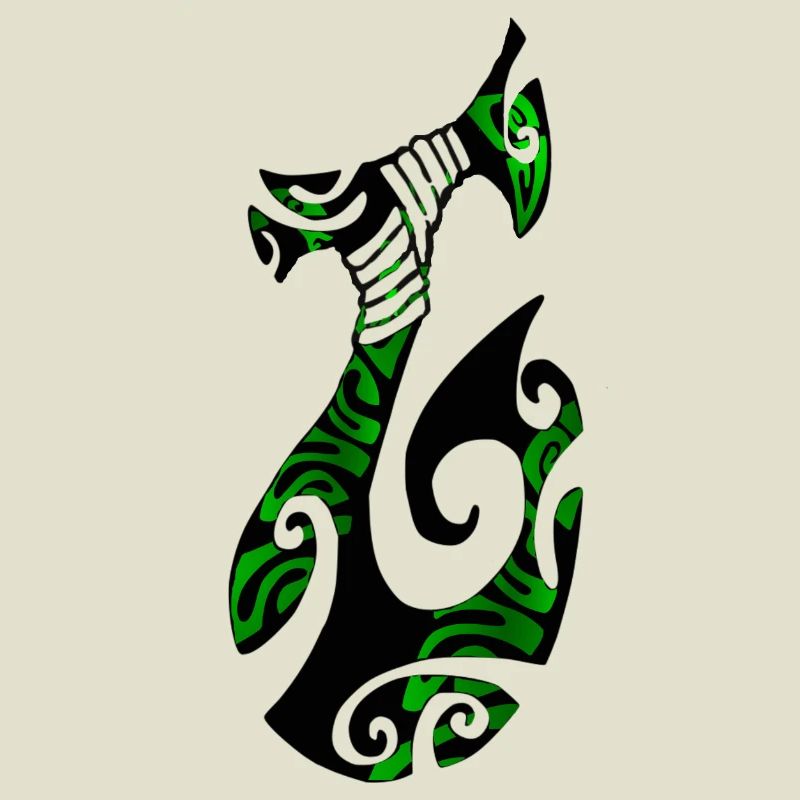 MATAU - Black (polynesian Hook)