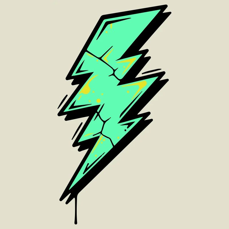 Style Éclair Éclair Abstrait