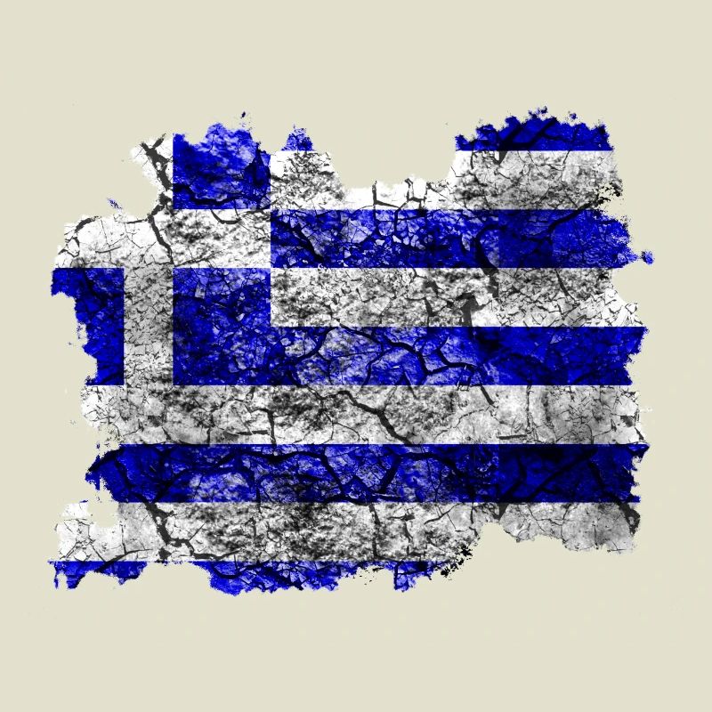 Drapeau de la Grèce Vintage
