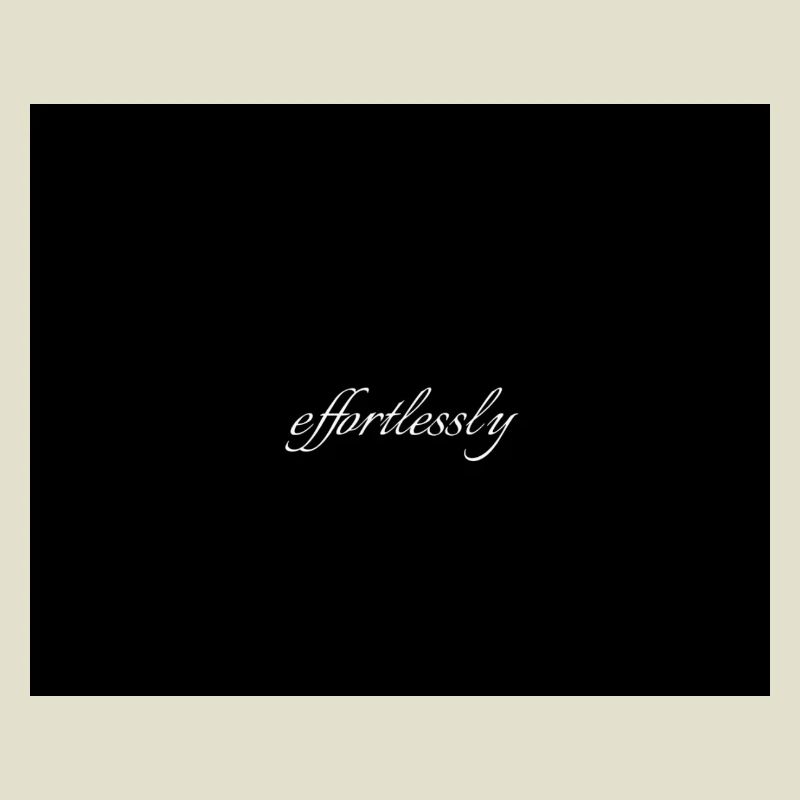 Effortlessly Elegant Script Typography