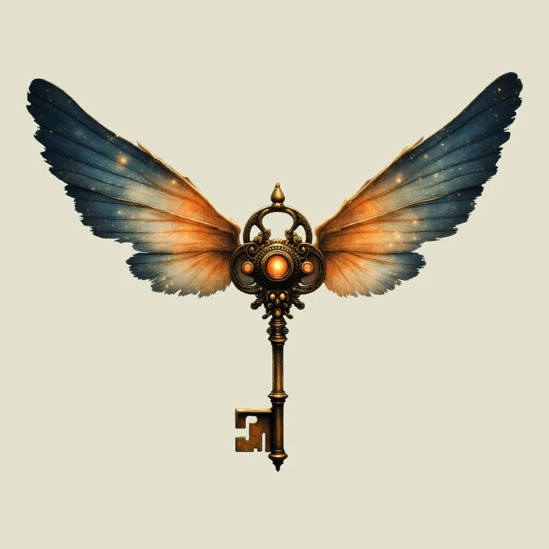 Winged Key Steampunk
