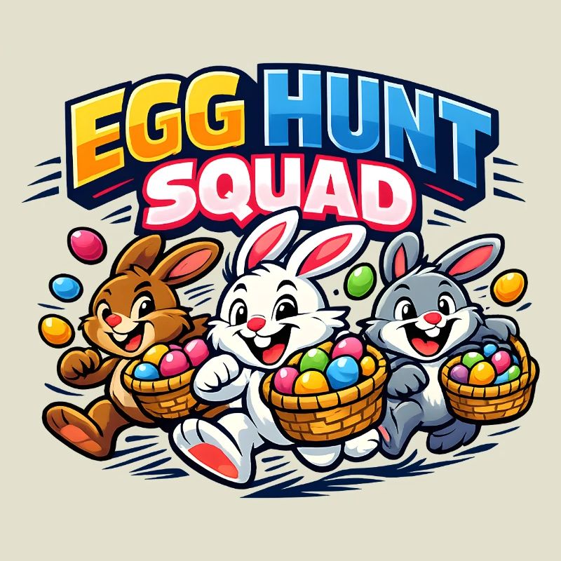 Easter Egg Hunt Squad Easter Bunny