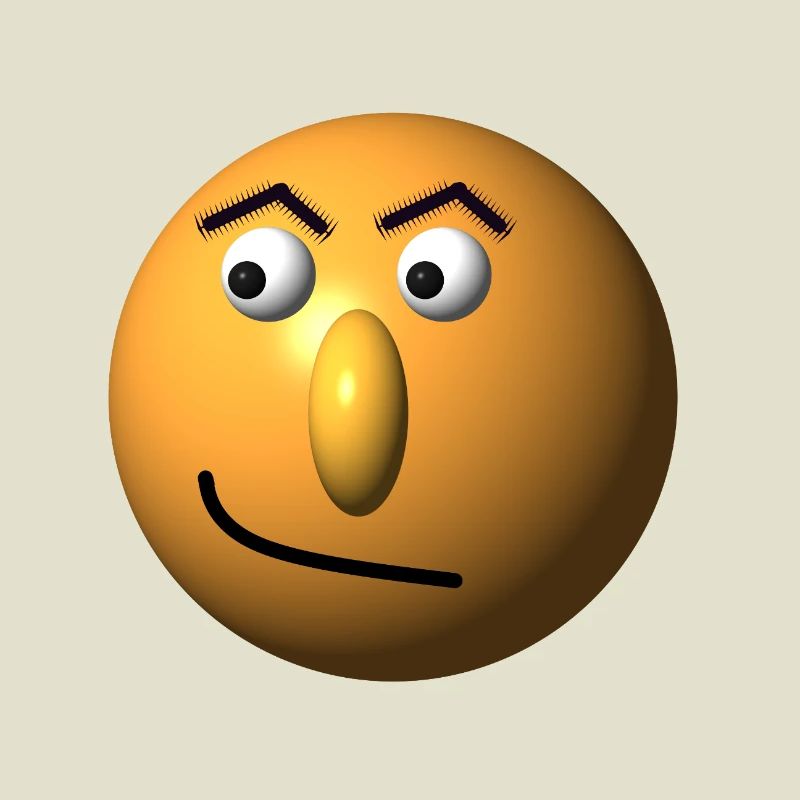 Visage espiègle