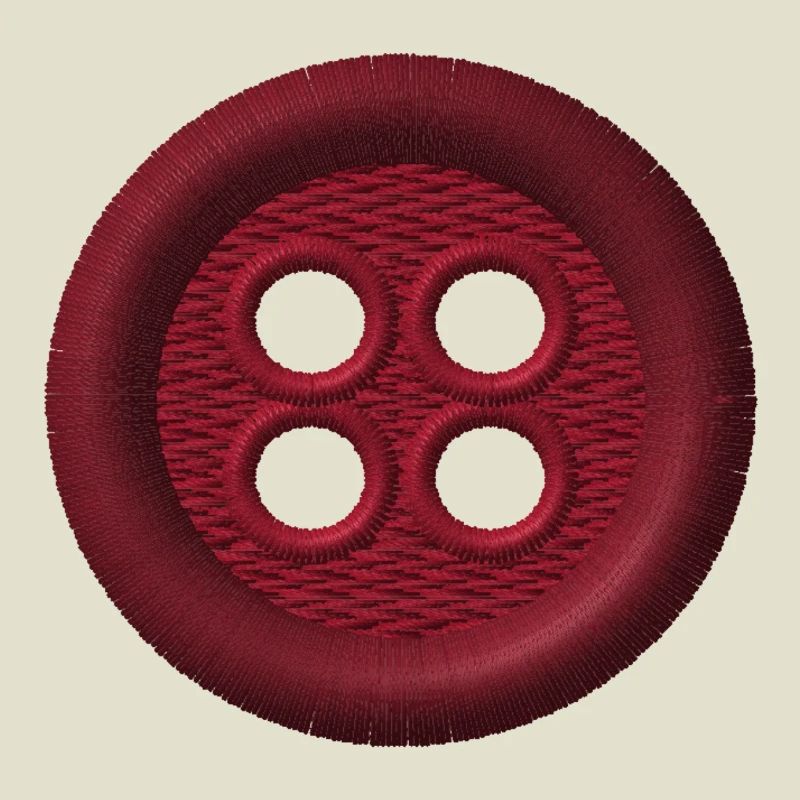 Bouton brodé