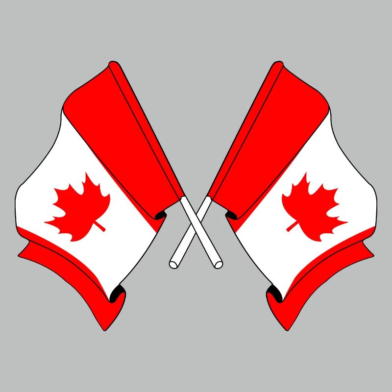 Drapeaux du Canada croisés