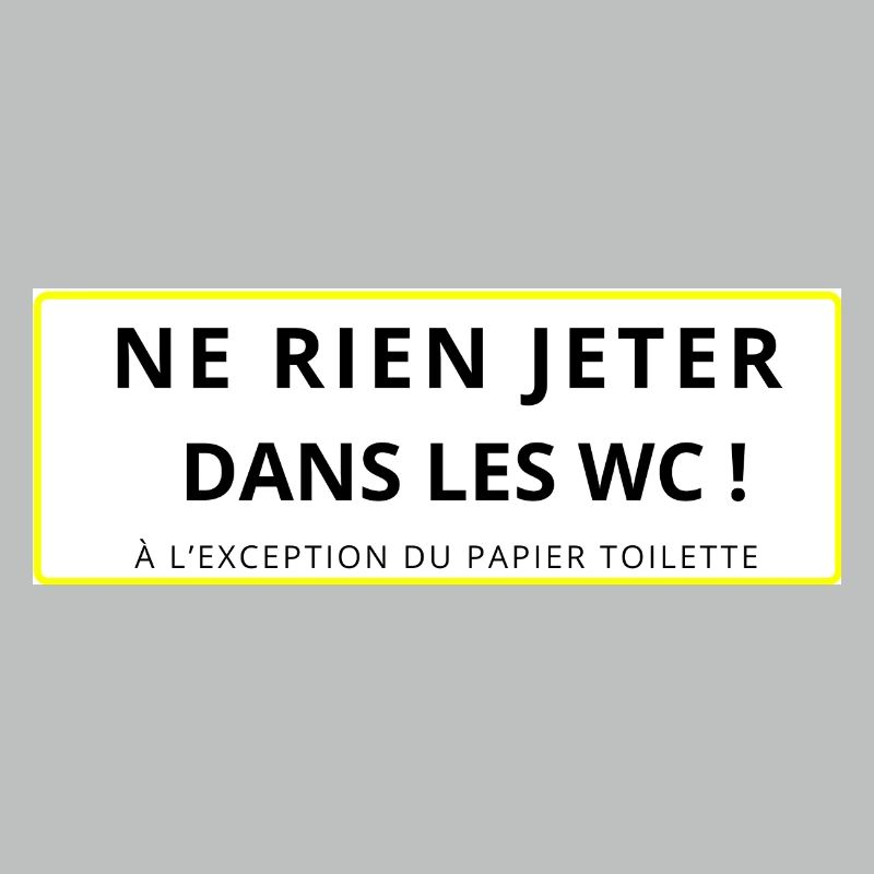 Panneau WC Propreté