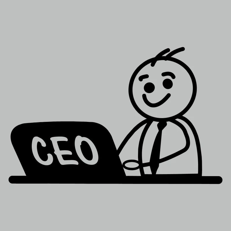 CEO von Arbeitslaptop