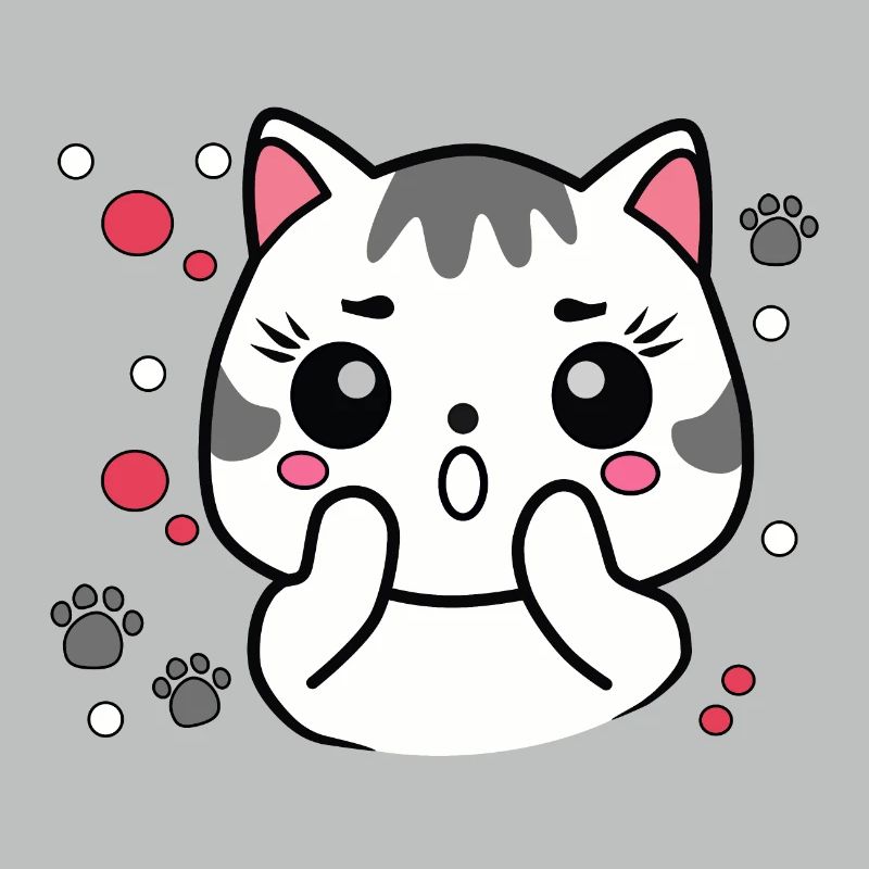 Chat mignon surpris