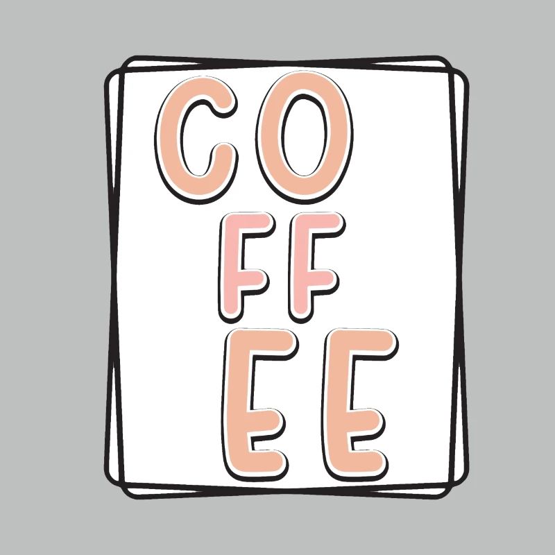 Kaffee Typo Panel