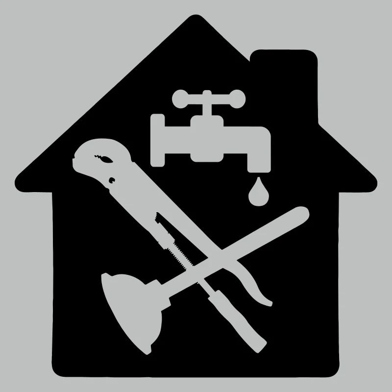 Plombier logo d’outil dans le chalet