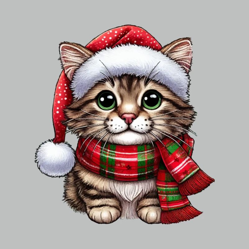 Chat Père Noël