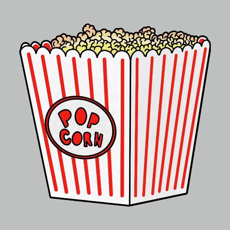 Popcorn Stripe Burst Eimer Retro