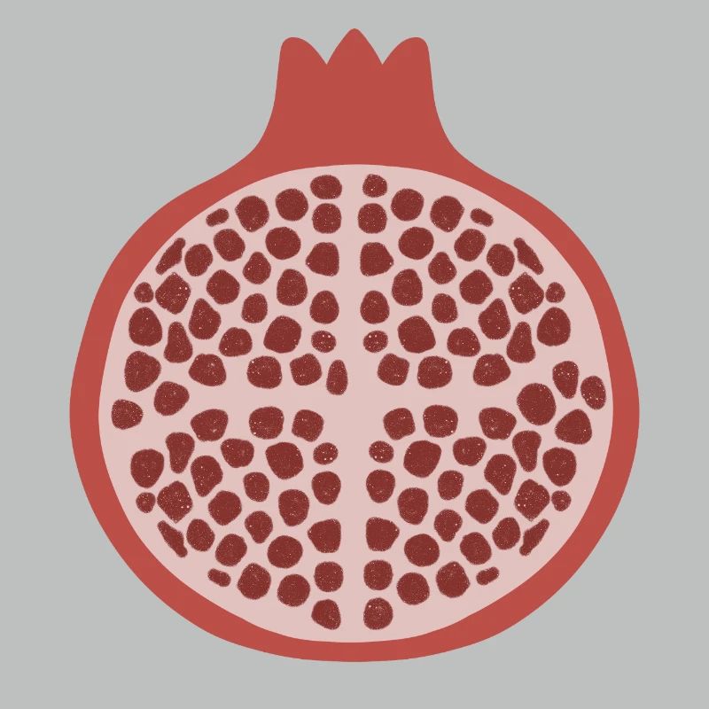 Granatapfel-Hälfte