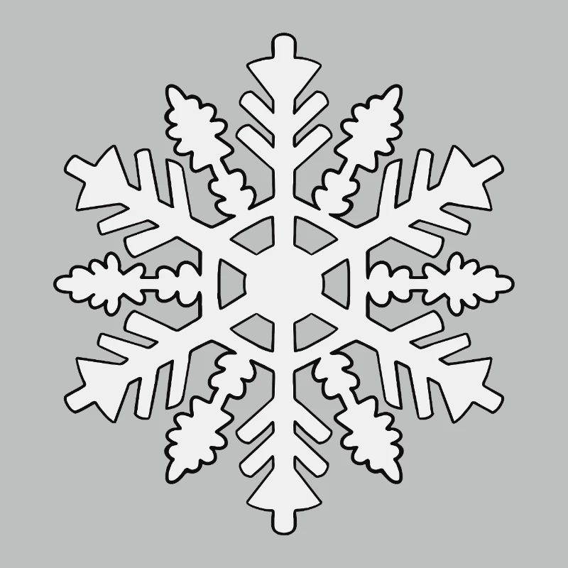 Silhouette de flocon de neige
